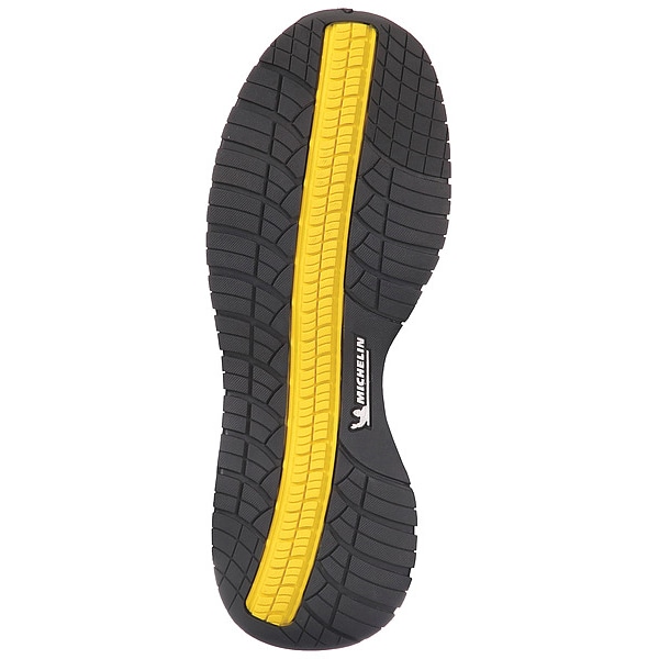 Michelin Men's Athletic Shoe, Alloy Toe, Leather Upper, Rubber Outsole, Lace Up, Black Gray, 11 W - MIC0003