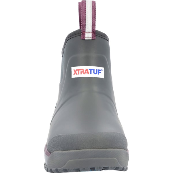 Xtratuf Women's Ankle Deck Boot, 8 M, Leather, 6 in H, Gray - AIWR100