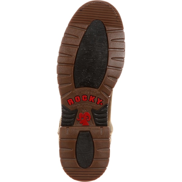 Rocky Original Ride, Men's Western Roper Boot, 11 M, Leather, 10 in Height, Trail Brown - FQ0001108