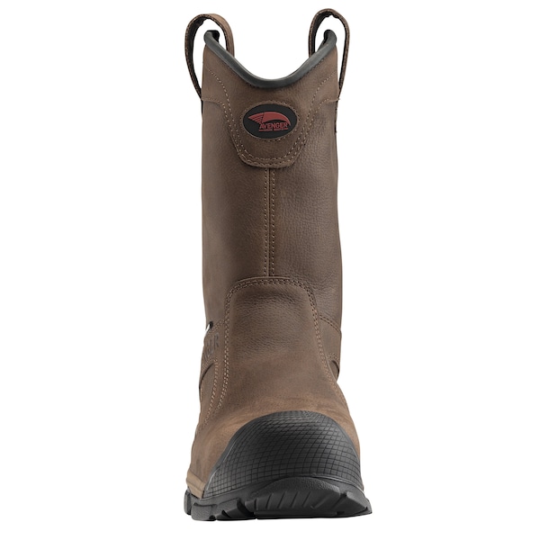 Avenger Safety Footwear Men Aluminum Toe RIPSAW WELLINGTON AT, MENS PR, Brown, 11, Medium - A7830-11M