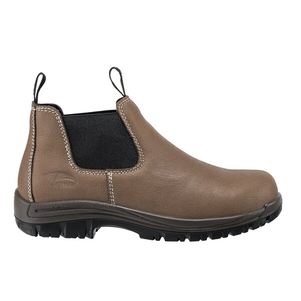 Avenger Safety Footwear Women's Composite Toe Slip-On Work Boot, Brown, 7, Medium, A7120 - A7120-7M