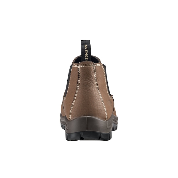 Avenger Safety Footwear Women's Composite Toe Slip-On Work Boot, Brown, 7, Medium, A7120 - A7120-7M