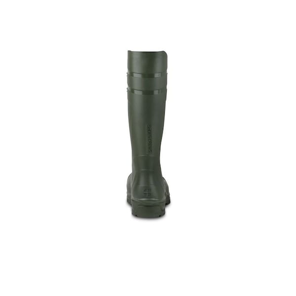Shoes For Crews Unisex Sentry Tall Rubber Boots, Steel Toe, 14.5 in Height, Green, 10 - 72126