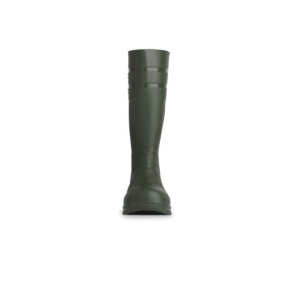Shoes For Crews Unisex Sentry Tall Rubber Boots, Steel Toe, 14.5 in Height, Green, 10 - 72126
