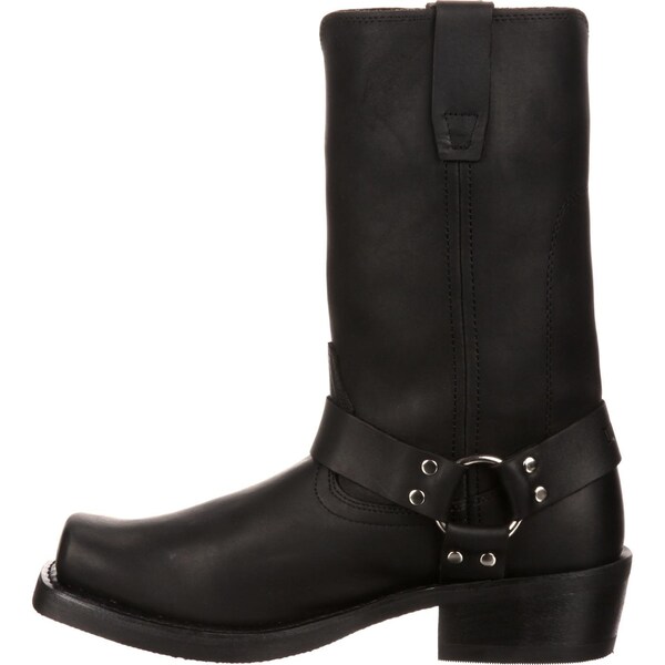 Durango Men's Harness Boot, 12 D, Leather, 11 in H, Oiled Black - DB510