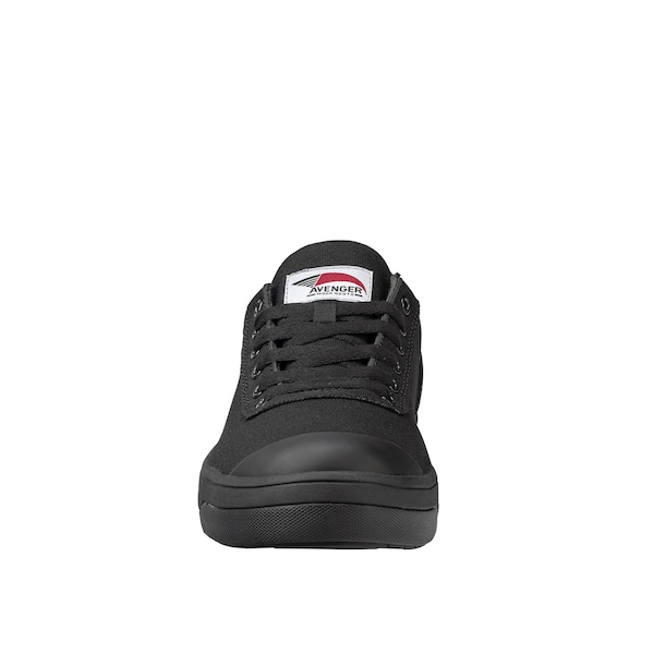 Avenger Safety Footwear Women's Aluminum Toe Low-Top Athletic Work Shoe, Black, Black, 10, Medium, A363 - A363-10M