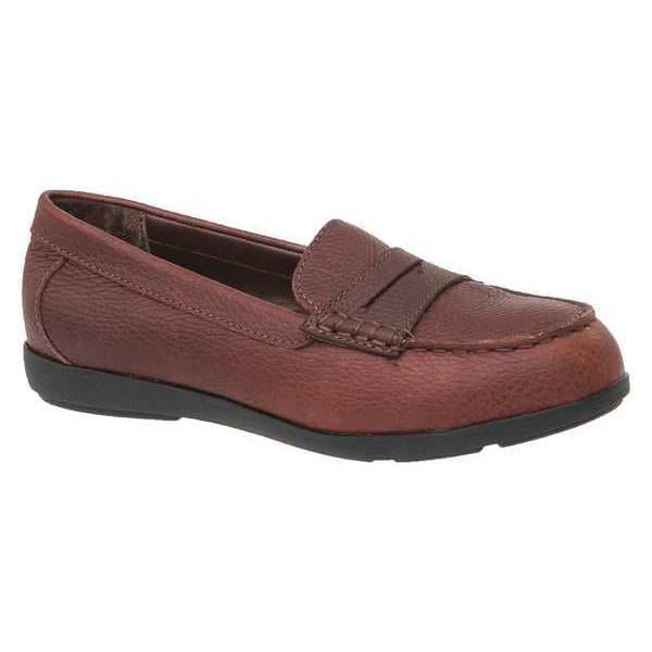 Rockport Works Women's Loafer Shoe, 12 M, Steel Toe, Low H, Brown, 601 - RK601 12M