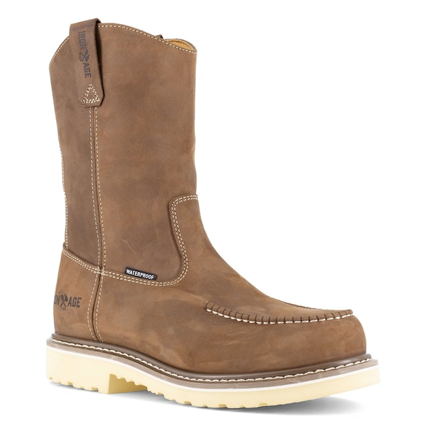 Iron Age 5 Mens Brown Comp Toe 11 in Moc Toe Wat, Brown, 8.5M, 12 - IA5093