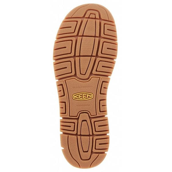 Keen Men's 6 in Aluminum Toe 6-Inch Work Boot, Gingerbread/Gum, 11, D, 1020055 - 1020055