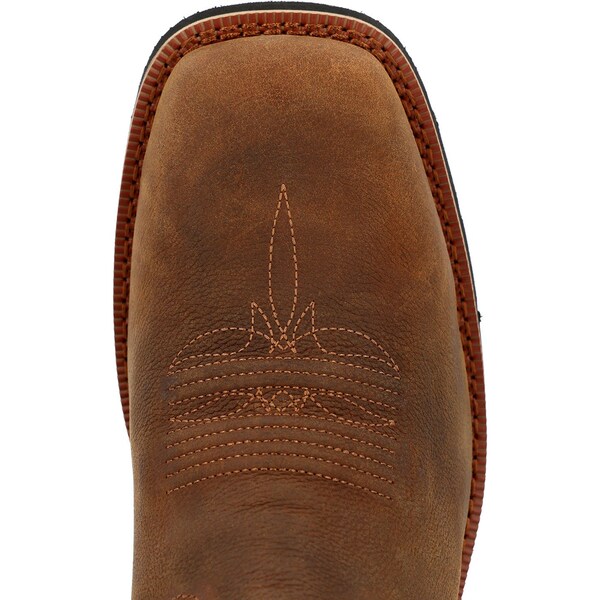 Rocky Men's Western Boot, 9.5 M, 12 in H, Brown and Robin Blue - RKW0441