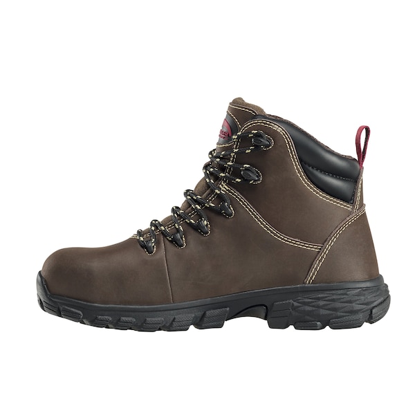 Avenger Safety Footwear Women's Aluminum Toe FLIGHT AT, WOMENS PR, Brown, 9.5, Wide, A7470 - A7470-9.5W