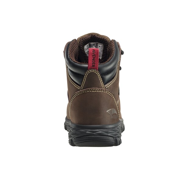 Avenger Safety Footwear Women's Aluminum Toe FLIGHT AT, WOMENS PR, Brown, 9.5, Wide, A7470 - A7470-9.5W