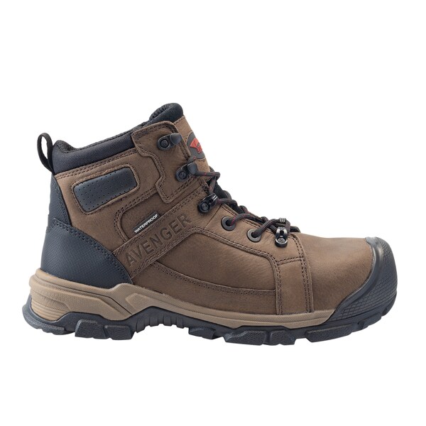 Avenger Safety Footwear Men's Aluminum Toe RIPSAW AT, MENS PR, Brown, 12, Medium, A7336 - A7336-12M