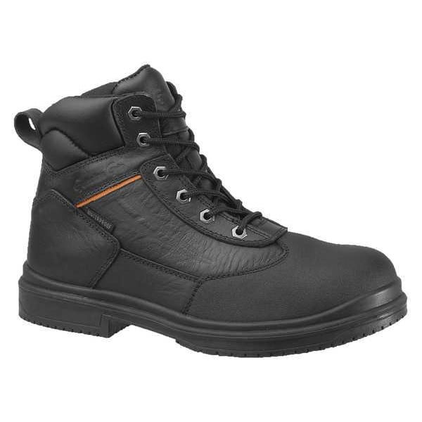 Genuine Grip Unisex Work Boot, 11 1/2 W, Steel Toe, 6" H, Black, 7800 - 7800-11.5W