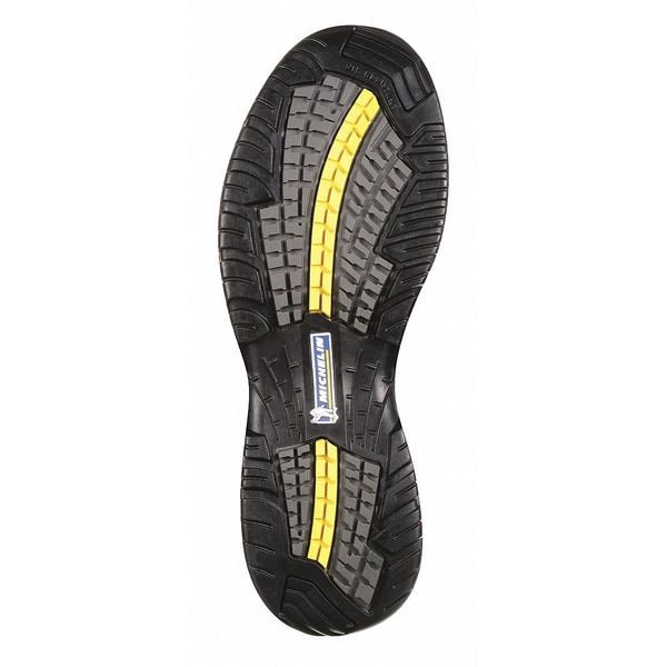 Michelin Men's Work Boot, 11 M, Steel Toe, 6 in H, Black, XHY866 - XHY866