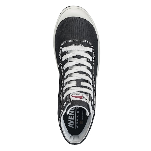 Avenger Safety Footwear Men's Aluminum Toe High-Top Athletic Work Shoe, Black, White, 11.5, Wide, A300 - A300-11.5W