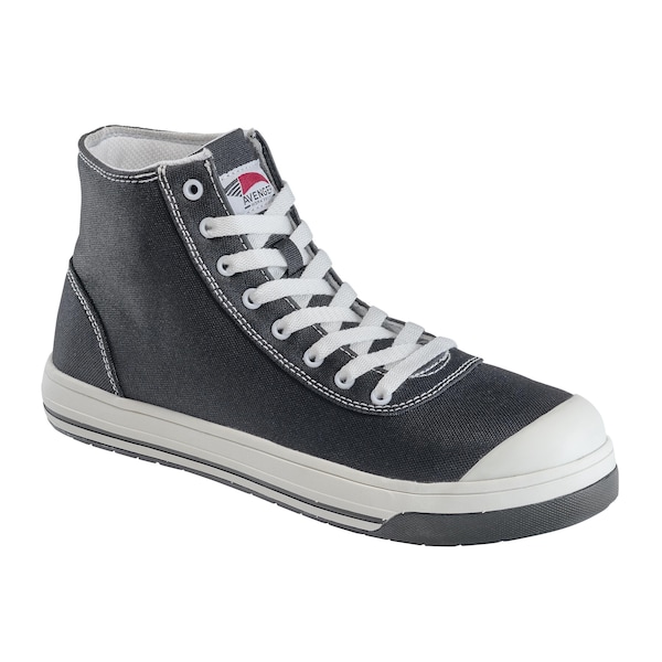 Avenger Safety Footwear Men's Aluminum Toe High-Top Athletic Work Shoe, Black, White, 11.5, Wide, A300 - A300-11.5W