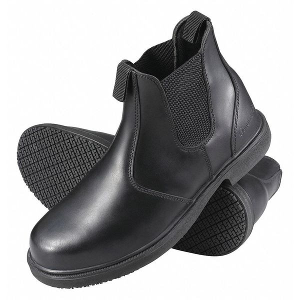 Genuine Grip Men's Men's Twin Gore Shoes, 9.5 W, Leather, Black - 7141-9.5W