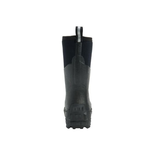 Muck Boot Co Men's MuckMaster Mid Rubber Boot, Plain Toe, 12 in Height, Black, 11 - MMM-500A-BLK-110