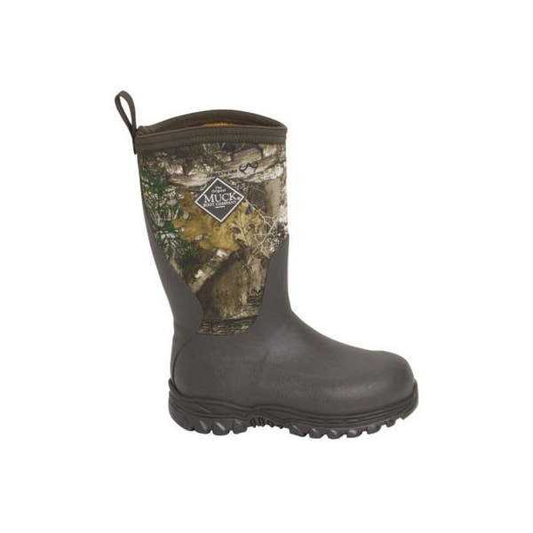 Muck Boot Co Youth Rugged II Kid's Rubber Boot, Plain Toe, 11" Height, Camo, 6 - RG2-RTE-RTR-060