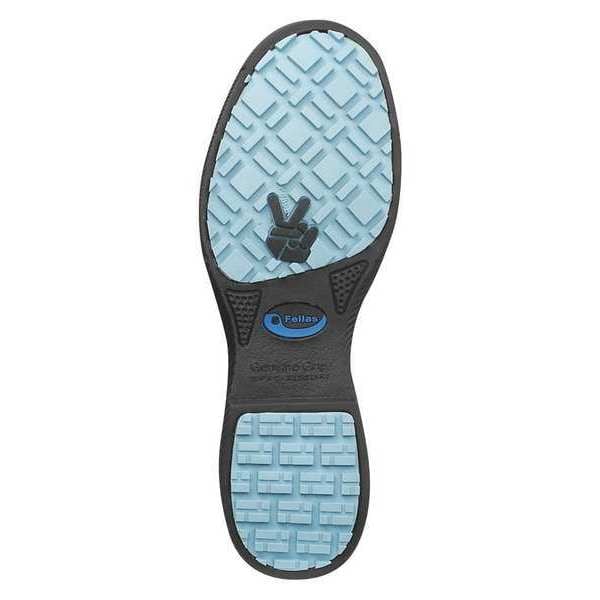 S Fellas By Genuine Grip Women's Athletic Shoe, Composite Toe, Leather Upper, Rubber Outsole, Lace Up, Black, 9 1/2 Medium - 520-9.5M