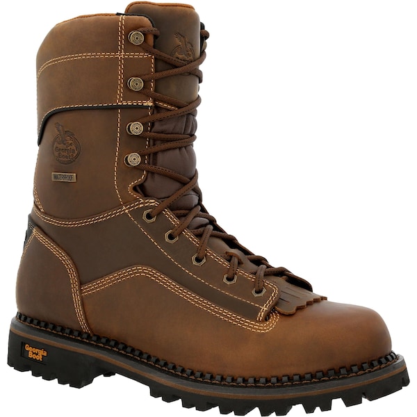 Georgia Boot AMP LT, Waterproof Logger Work Boot, 10.5 W, 9 in Height, Brown - GB00472  W  105