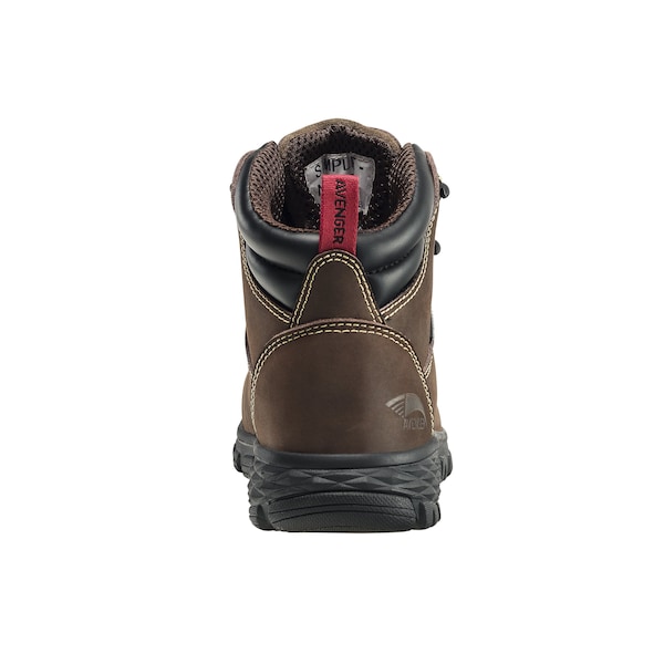 Avenger Safety Footwear Women Aluminum Toe FLIGHT AT, WOMENS PR, Brown, 7.5, Wide - A7470-7.5W