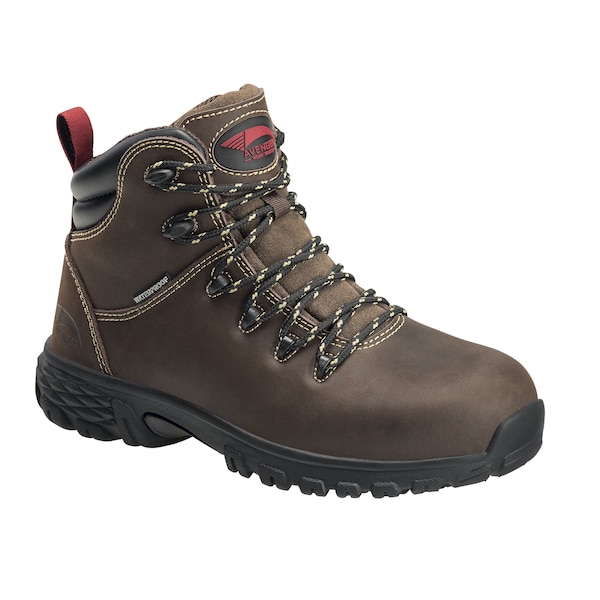 Avenger Safety Footwear Women Aluminum Toe FLIGHT AT, WOMENS PR, Brown, 7.5, Wide - A7470-7.5W