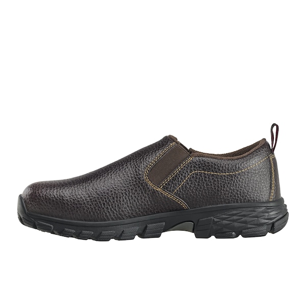 Avenger Safety Footwear Men Aluminum Toe FLIGHT SLIP-ON AT, MENS PR, Brown, 10.5, Wide - A7000-10.5W