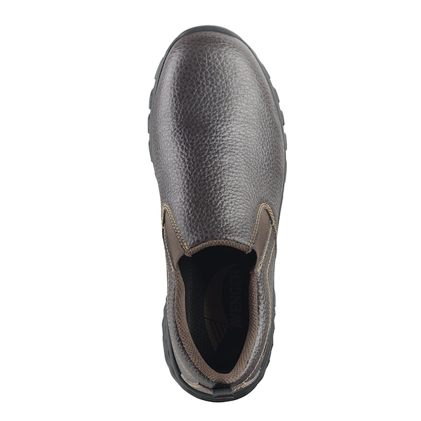 Avenger Safety Footwear Men Aluminum Toe FLIGHT SLIP-ON AT, MENS PR, Brown, 10.5, Wide - A7000-10.5W