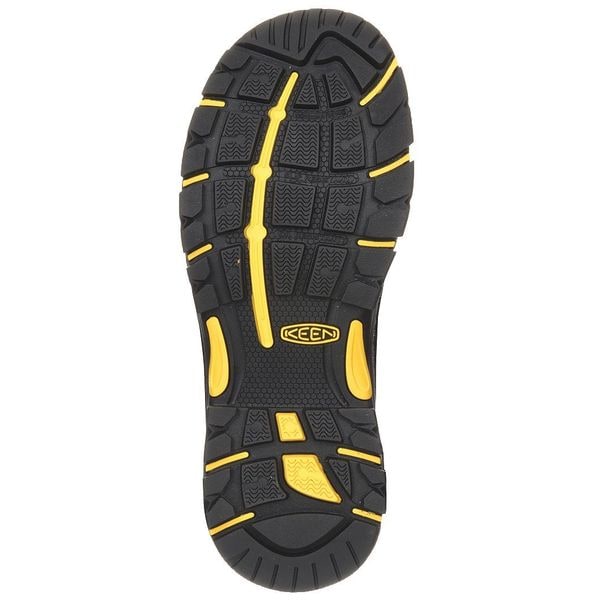 Keen Men's 6-Inch Work Boot, 15 EE, Steel Toe, 6 in H, Black/Raven, 1017828 - 1017828