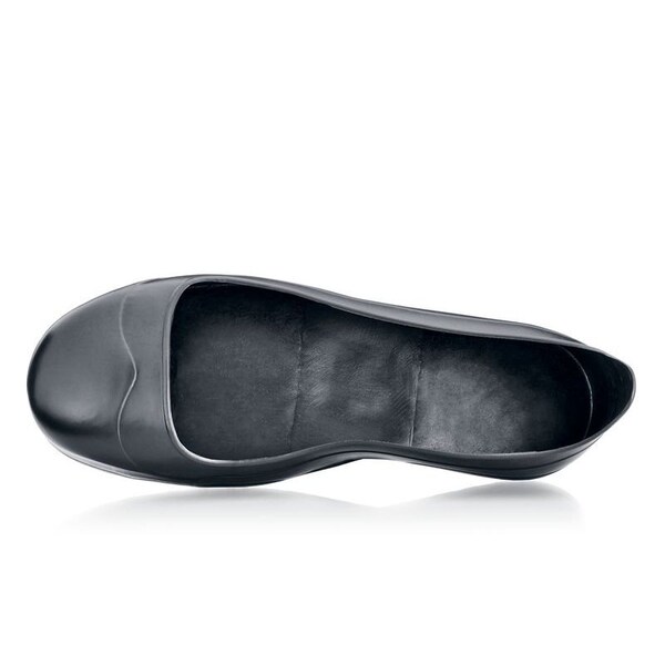 Shoes For Crews Overboots, Plain Toe, Rubber, 2 in Height, Pull On Closure, SFC-2 Sole, Black, 3XL - 54