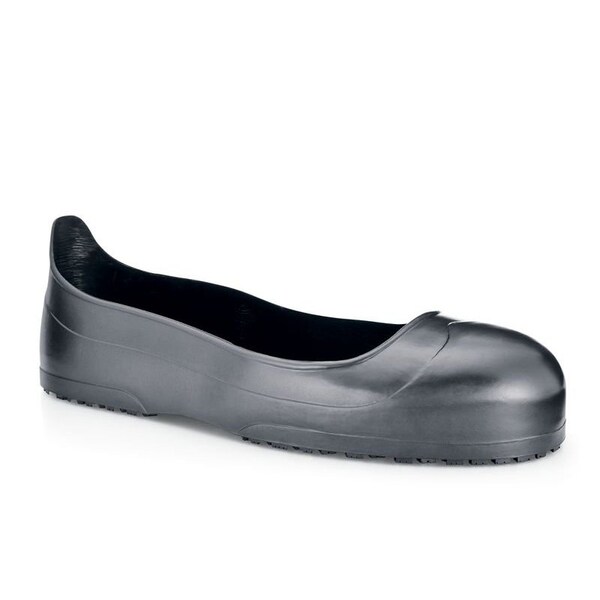 Shoes For Crews Overboots, Plain Toe, Rubber, 2 in Height, Pull On Closure, SFC-2 Sole, Black, 3XL - 54