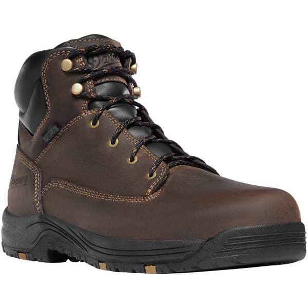 Danner Men's 6 in Aluminum Toe 6-Inch Work Boot, Brown, 10, D, 19453 - 19453-10D