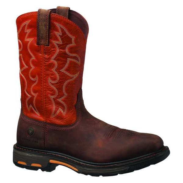 Ariat Men's Western Boot, 13 EE, Steel Toe, 11 in H, Brown, 10006961 - 10006961
