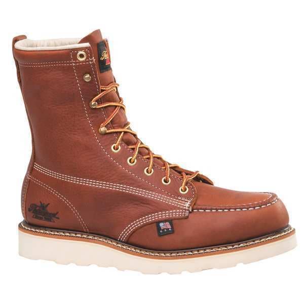Thorogood Shoes Men's 8-Inch Work Boot, 12 EE, Steel Toe, 8 in H, Light Brown, 8044208 - 804-4208 122E