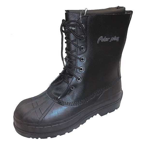 Polar Plus Men's 8-Inch Work Boot, 11 M, Steel Toe, 8 in H, Black, 5799-GR - FW-5799GR-11