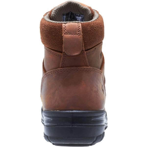 Wolverine Men's 6-Inch Work Boot, 10 XW, Steel Toe, 6 in H, Dark Brown, W02053 - W02053