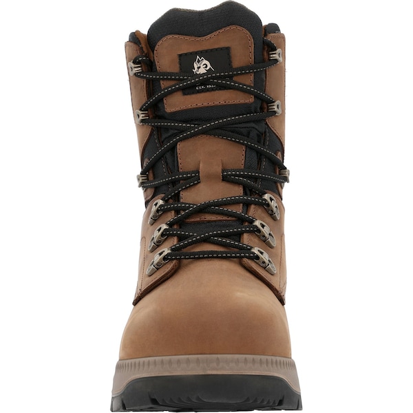 Rocky Worksmart, Men's Work Boot, 10 W, 8 in Height, Crazy Horse - RKK0482