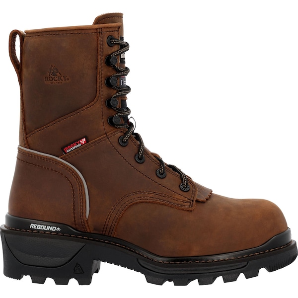 Rocky RAMS HORN, Men's Work Boot, 11 W, 6 in Height, Crazy Horse - RKK0478