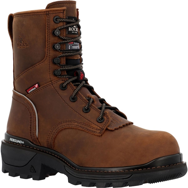 Rocky RAMS HORN, Men's Work Boot, 11 W, 6 in Height, Crazy Horse - RKK0478