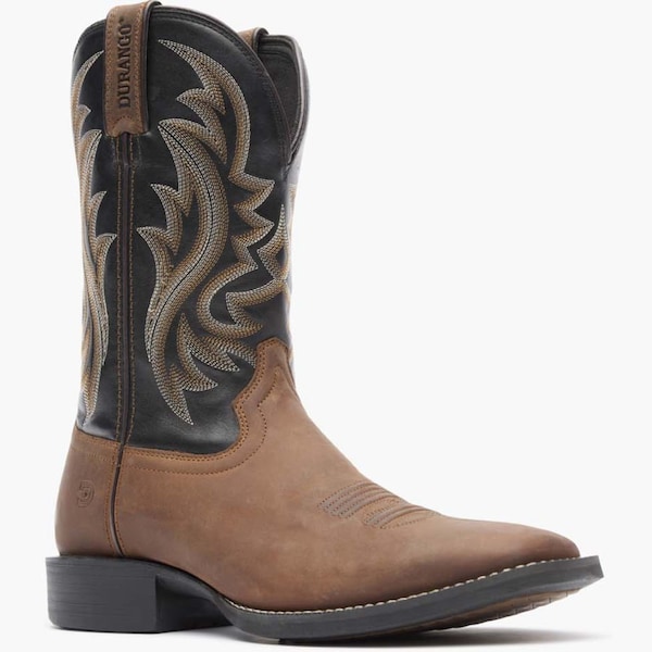 Durango Men's Western Boot, 7 M, 11 in H, Brawny Brown and Black Onyx - DDB0493