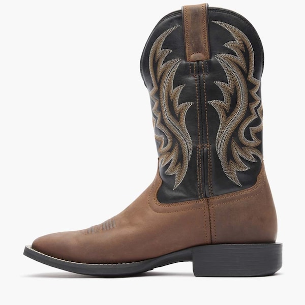 Durango Men's Western Boot, 7 M, 11 in H, Brawny Brown and Black Onyx - DDB0493