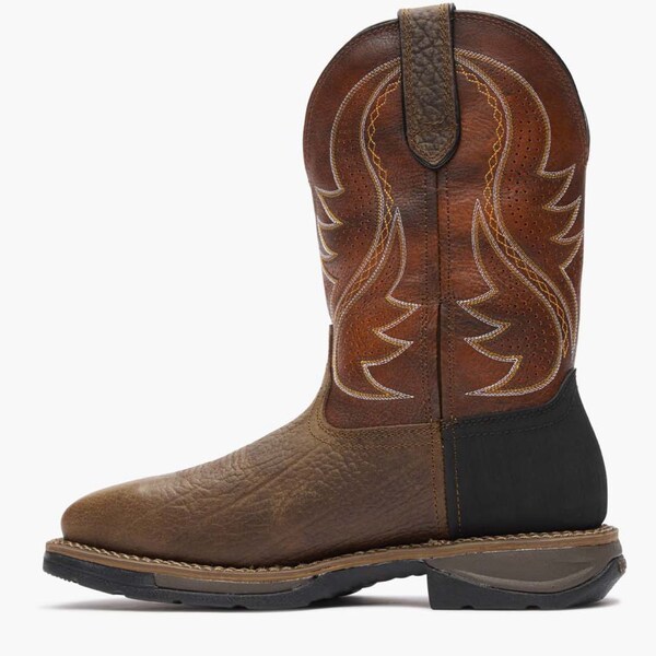 Durango Men's Work Boot, 9.5 M, Steel Toe Toe, 11 in H, Acorn and Cognac, DDB0496 - DDB0496