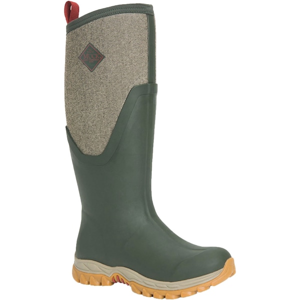 Muck Boot Co Women's Arctic Sport II Waterproof Tall Boot, Plain Toe, 17" Height, Green, 7 - AS2T3TW  M  070