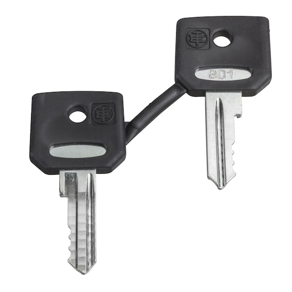 Schneider Electric Key, Harmony XB4, Set of 2 keys, key 455 with one booted - ZBG455P