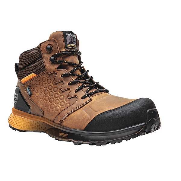 Timberland Pro Men's Composite Toe Hiker Shoe, Brown/Orange, 12, M, A1ZR1214 - TB0A1ZR1214