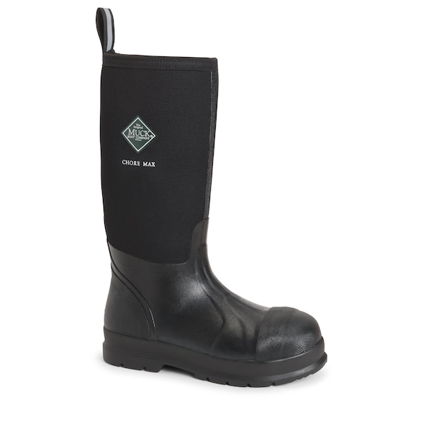 Muck Boot Co Men's Chore Max Rubber Boot w/Met Guard, Composite Toe, 16 in Height, Black, 14 - MAX-CMP-BLK-140