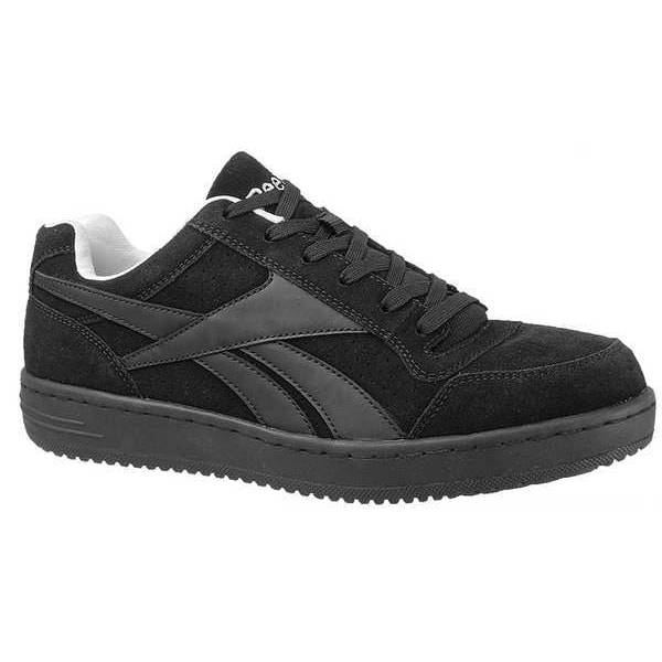 Reebok Women's Athletic Shoe, Steel Toe, Leather Upper, Rubber Outsole, Lace Up, Black, 7 1/2 W - RB191
