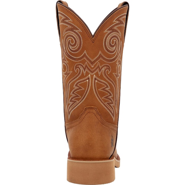 Rocky Western Boot, 12 W, Leather, 12 in H, Cognac - RKW0433